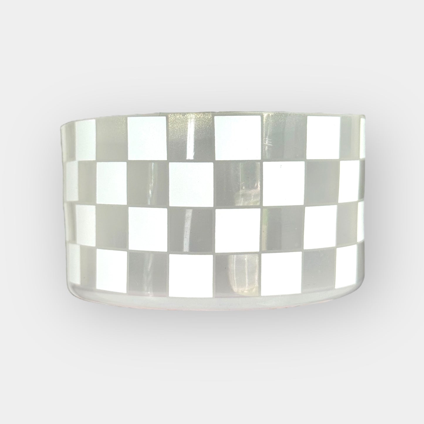 Clear and White Checkers | Silicone Boot