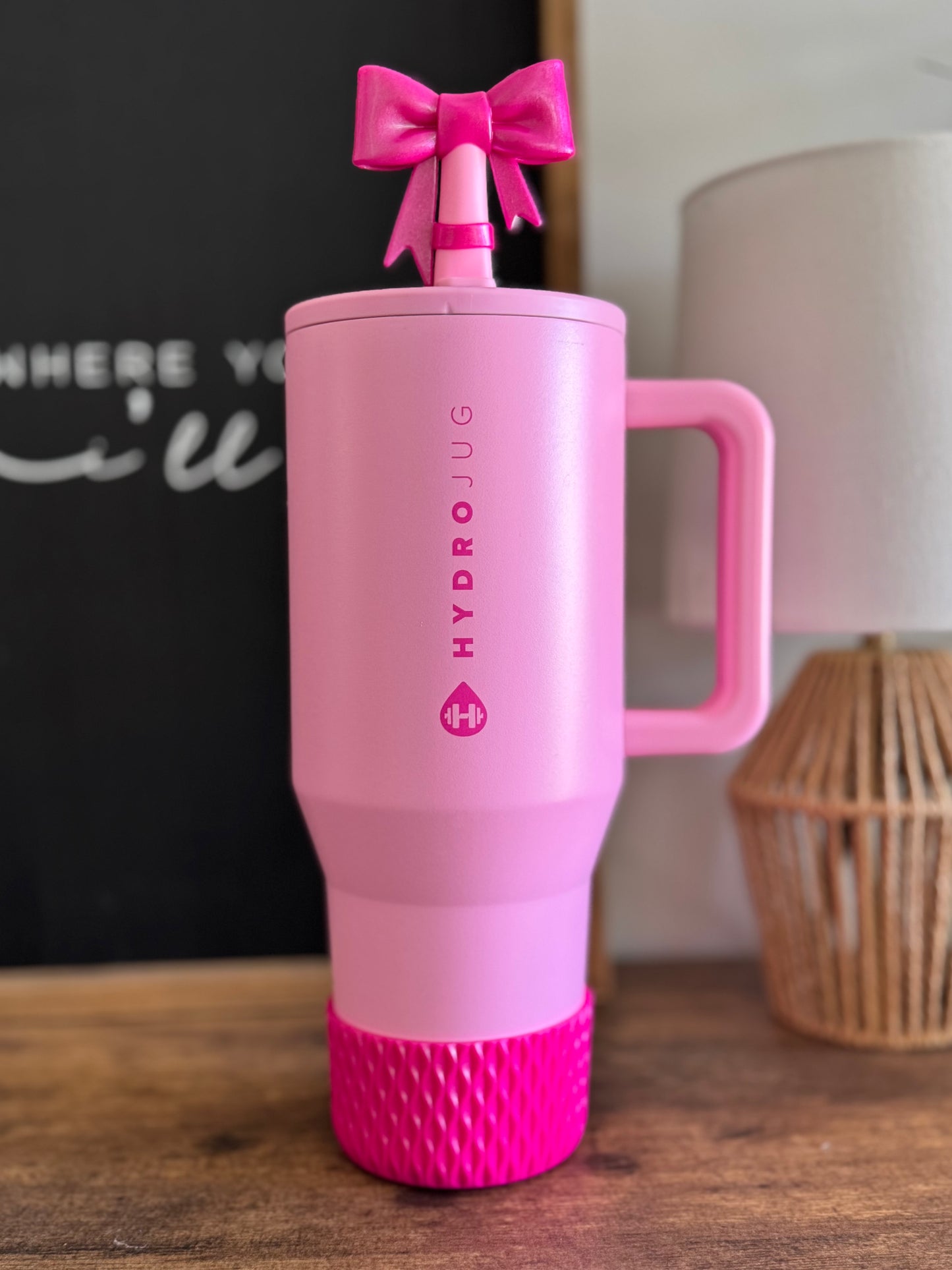 Hot Pink Punch Shimmer | Waves Texture | Silicone Boot