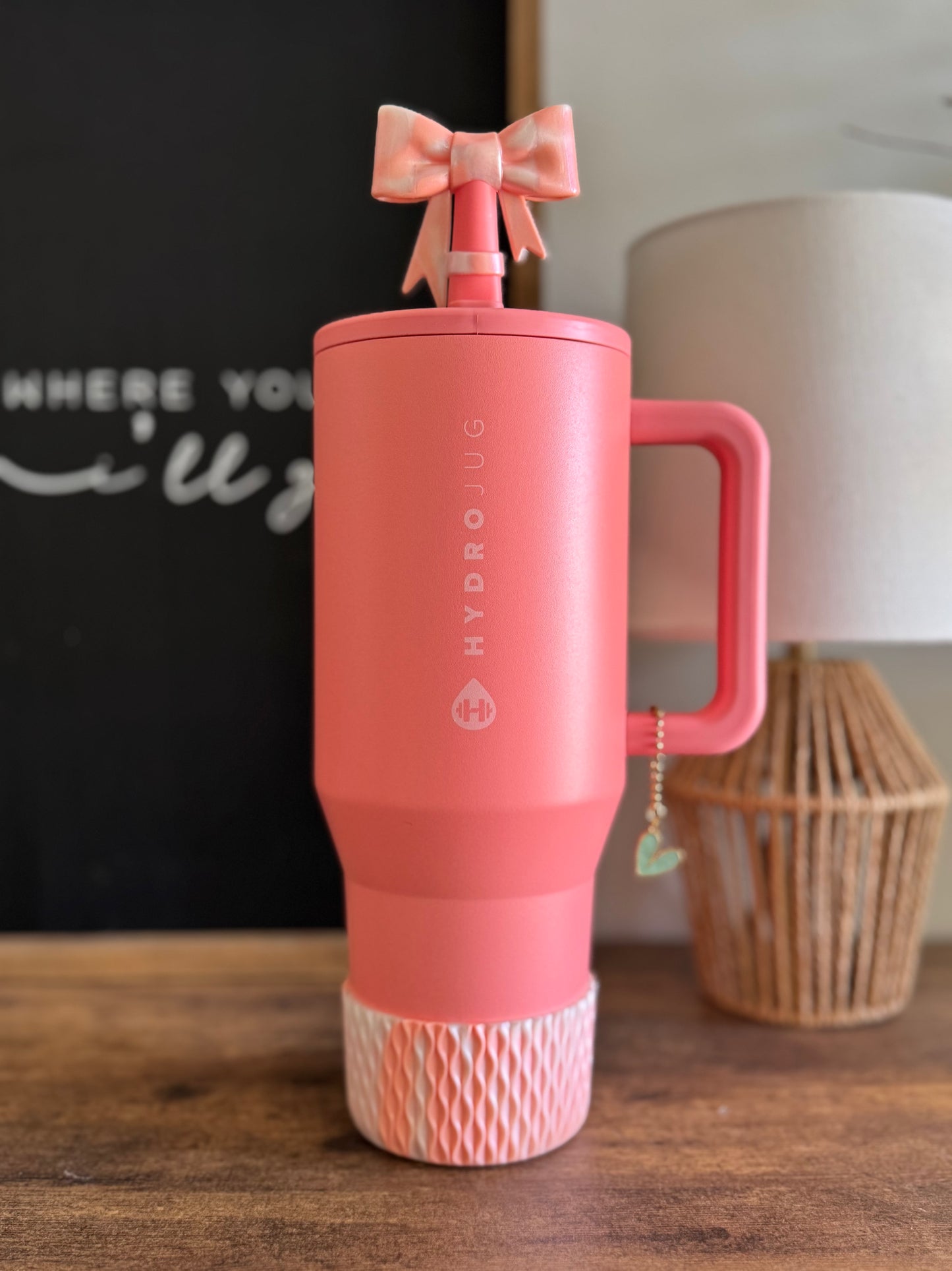 Peach and Pearl Shimmer | Waves Texture | Silicone Boot
