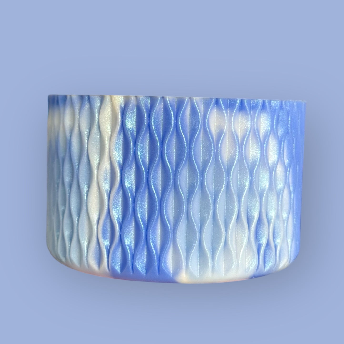 Blueberry Swirl Shimmer | Waves Texture | Silicone Boot