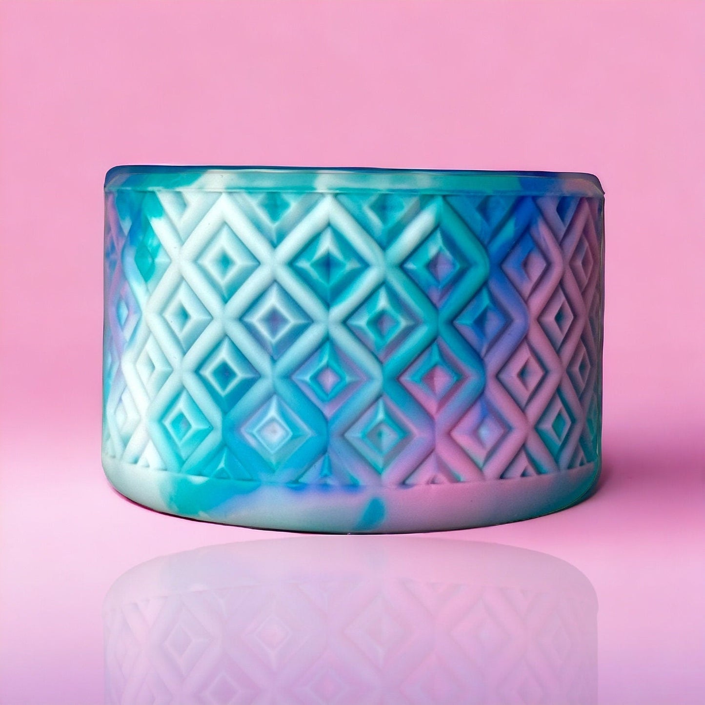 Summer Plaid Swirl | Diamond | Silicone Boot
