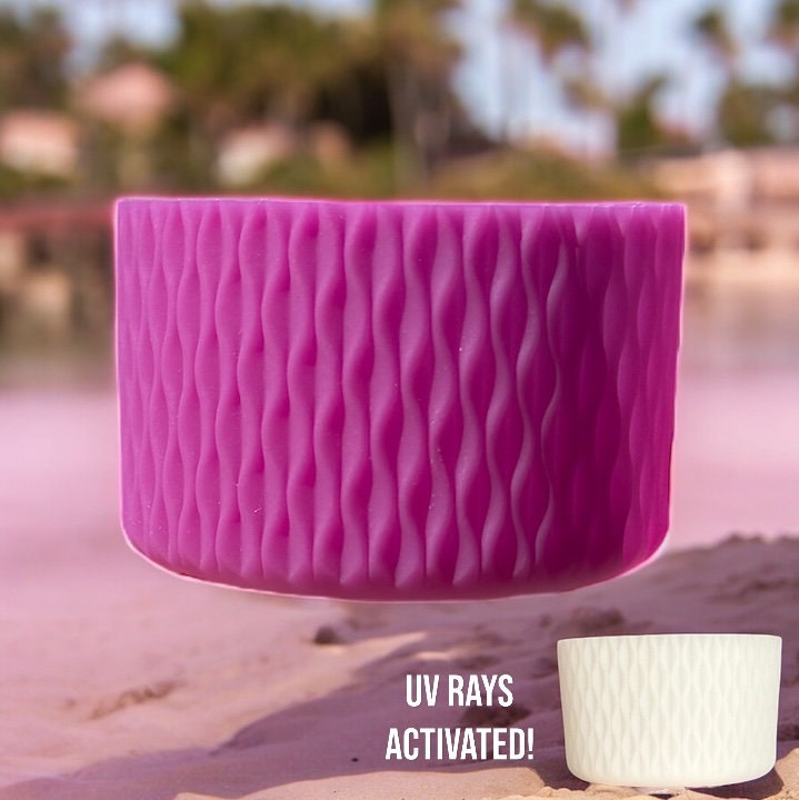 Pink Color Change | Waves Texture | Silicone Boot