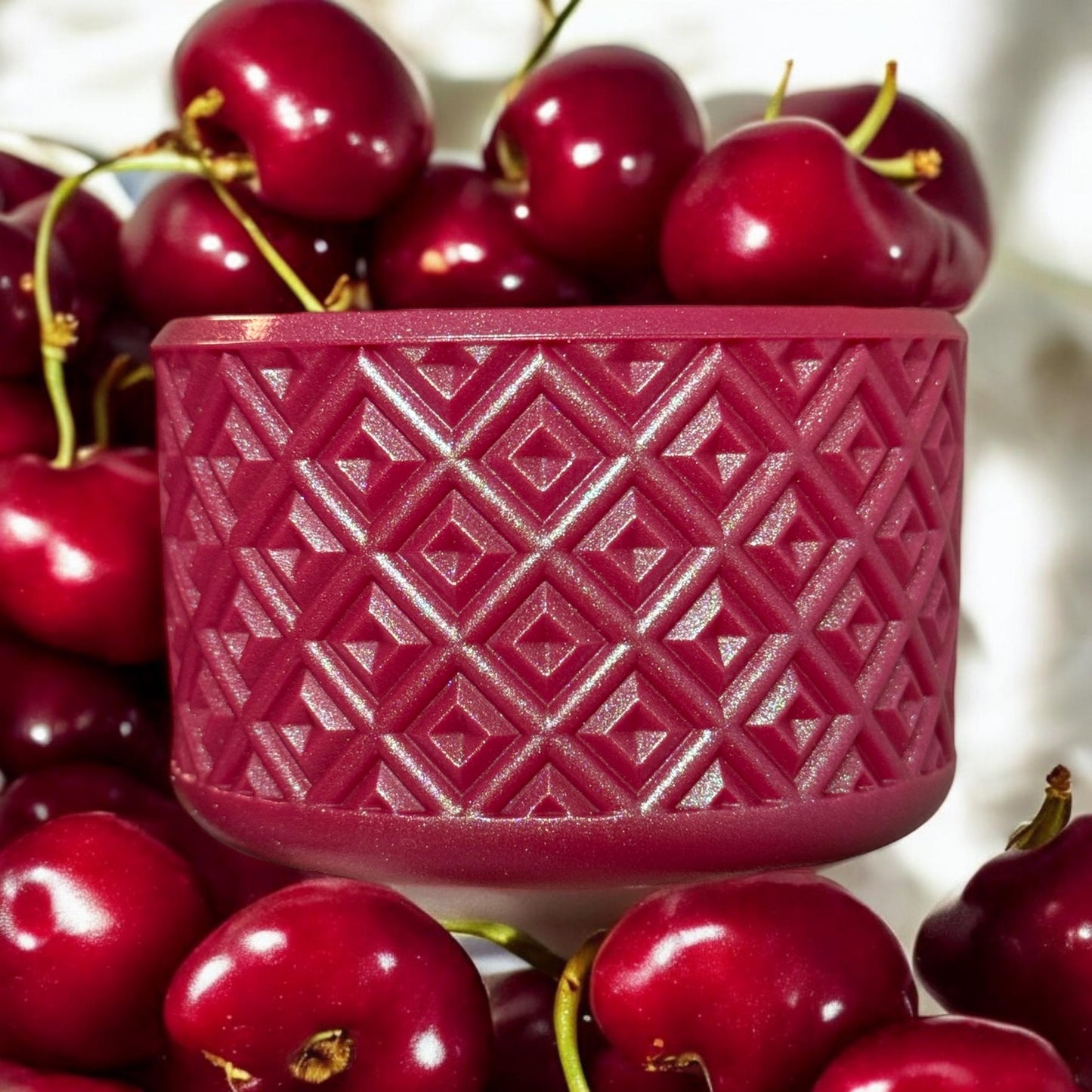 Western Cherry Shimmer | Diamond | Silicone Boot