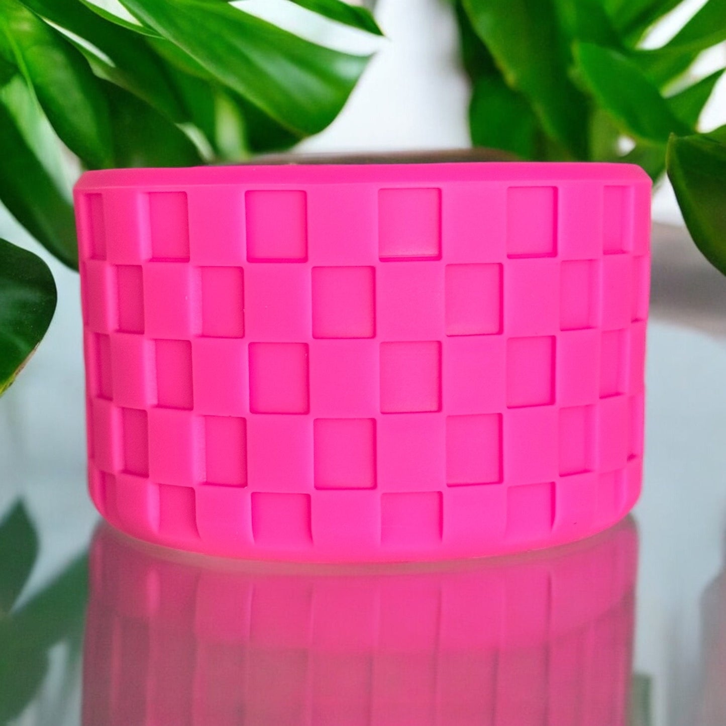 Neon Pink | Checkered Texture | Silicone Boot