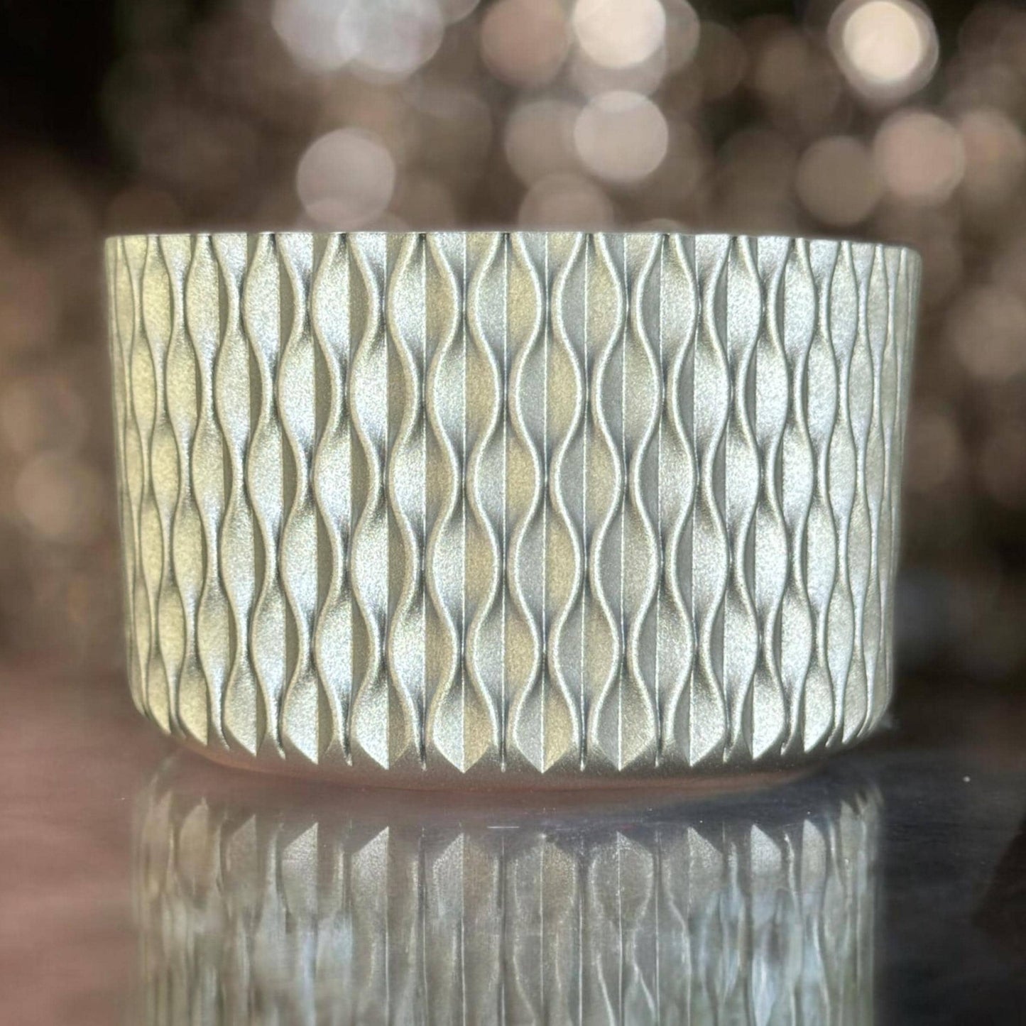 Silver | Waves Texture | Silicone Boot