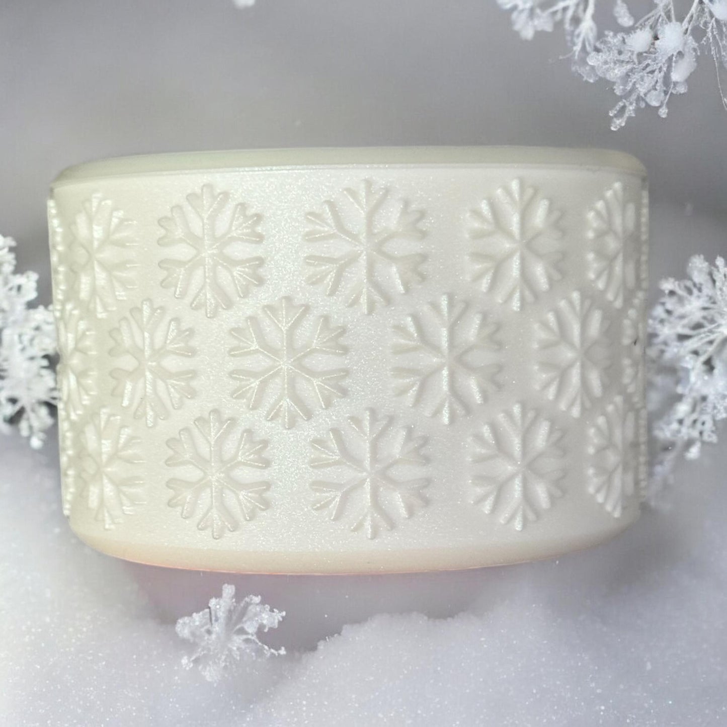 White Shimmer | Snowflake | Silicone Boot