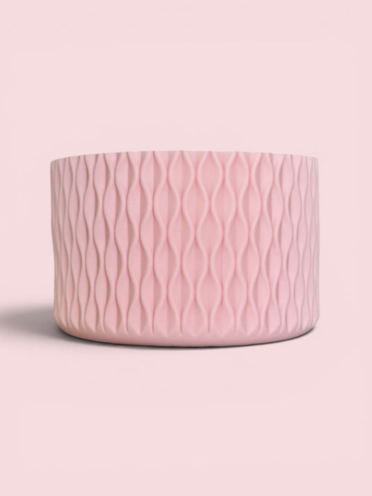 Baby Pink | Waves Texture | Silicone Boot