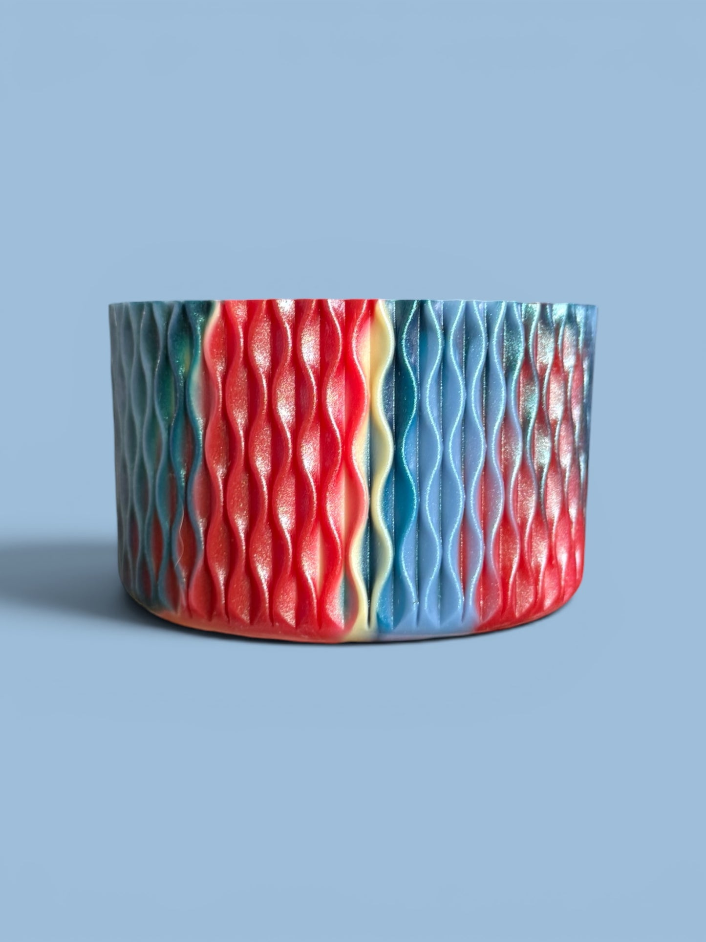 Americana Shimmer | Waves Texture | Silicone Boot