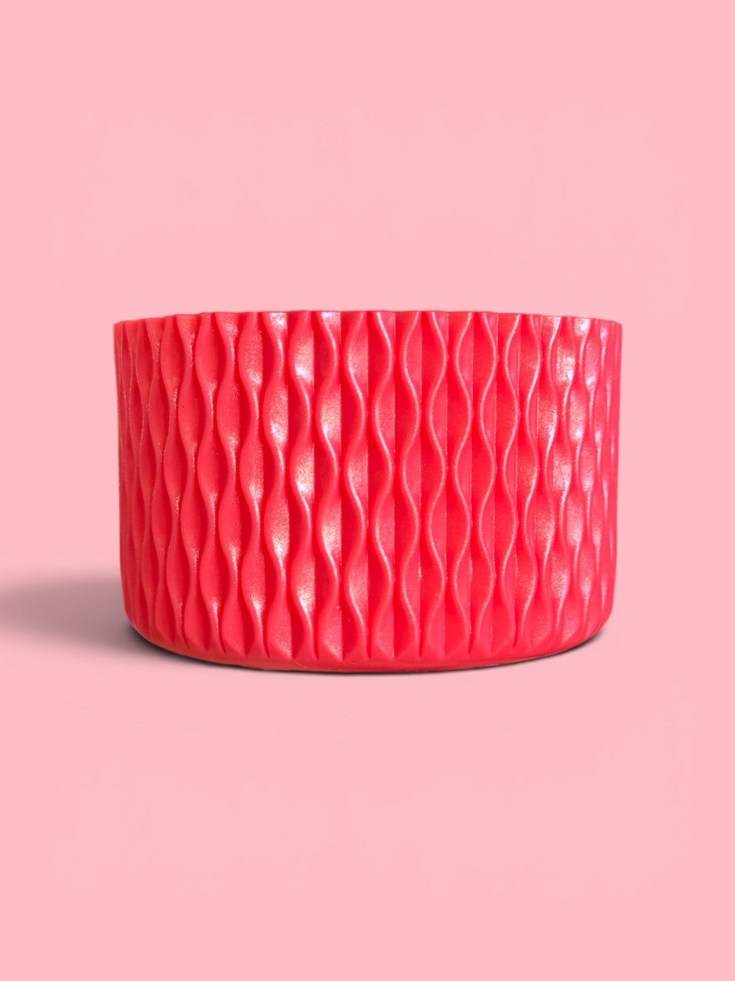 Hibiscus Shimmer | Waves Texture | Silicone Boot