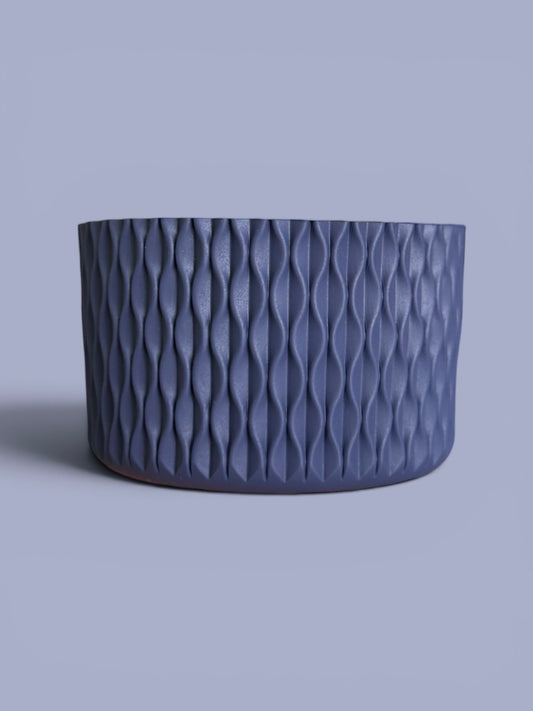 Midnight Navy | Waves Texture | Silicone Boot