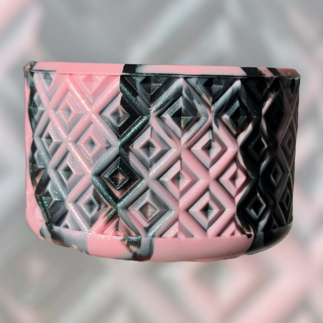 Pink & Black Shimmer | Diamond | Silicone Boot
