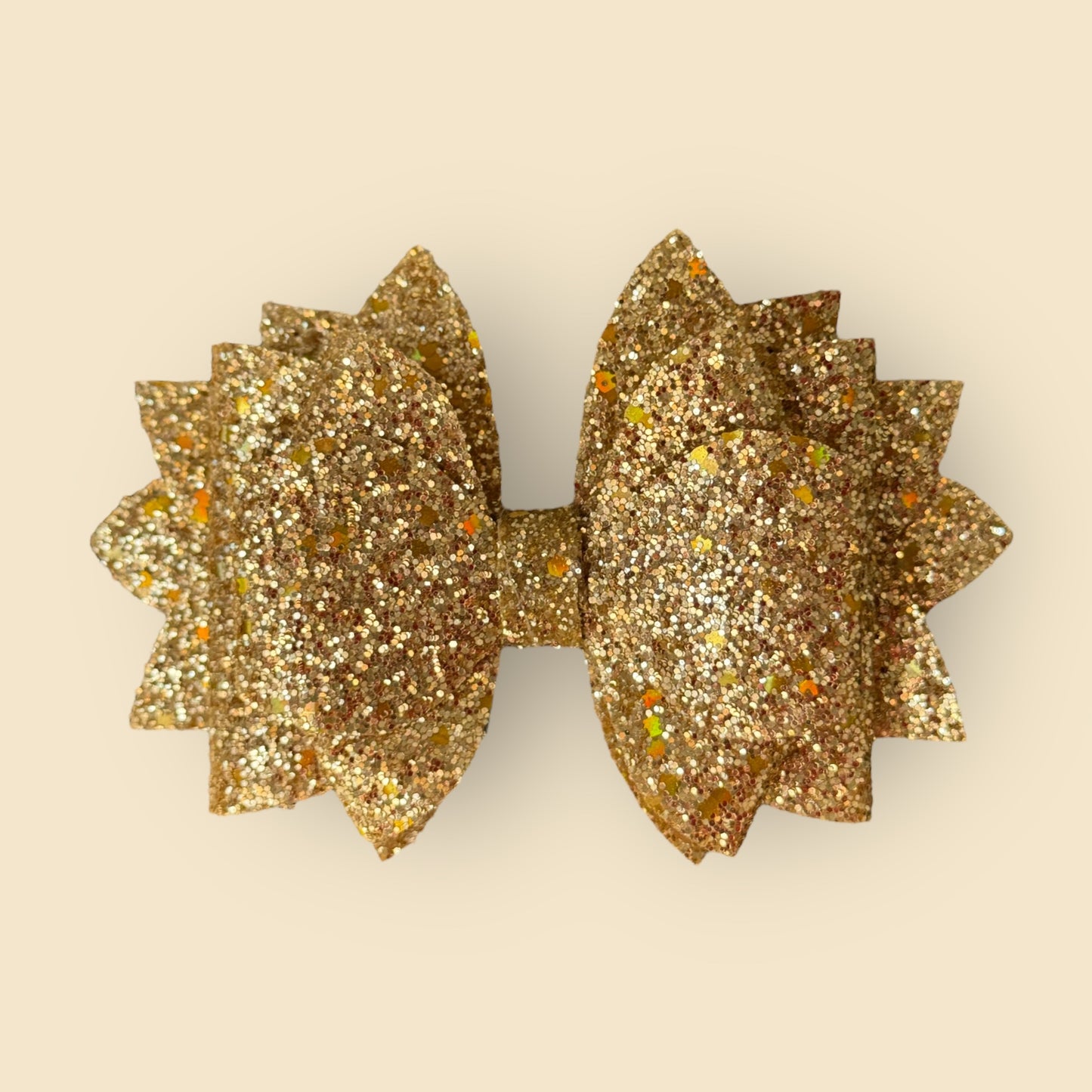 Gold Sparkle | Bow | 10mm