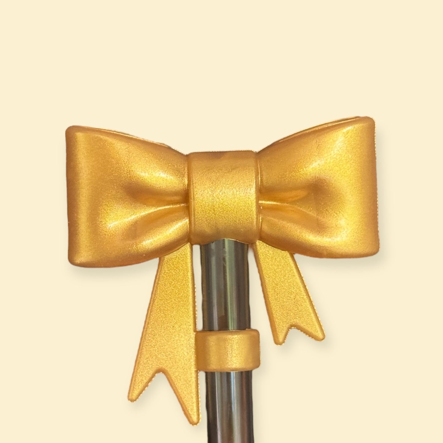 Gold Bow | Straw Topper 10mm