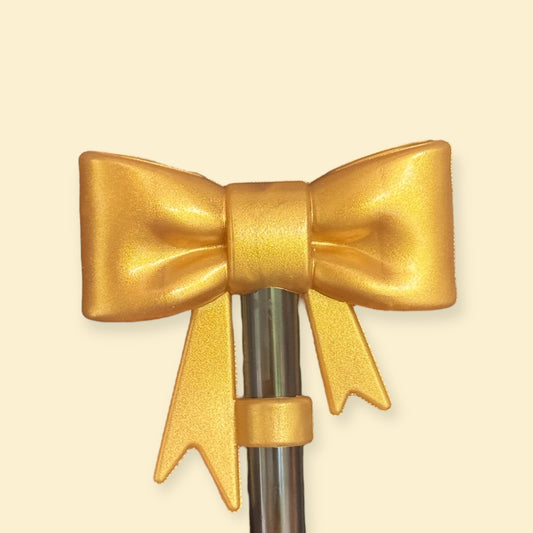 Gold Bow | Straw Topper 10mm