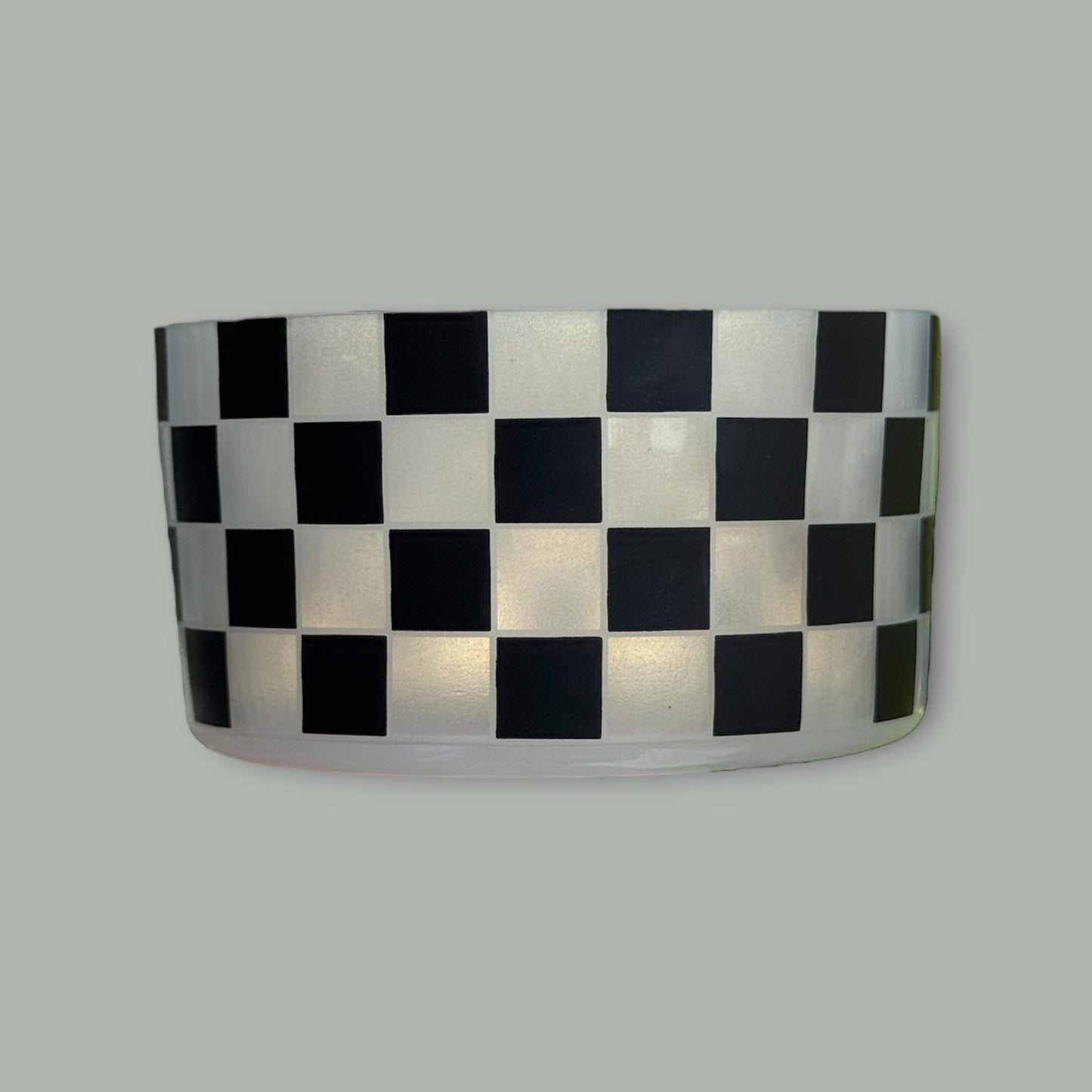 Clear and Black Checkers | Silicone Boot