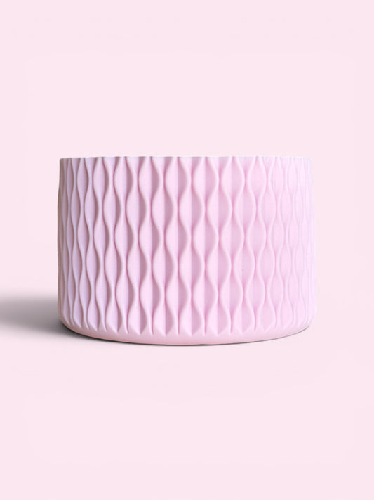 Pink Frost | Waves Texture | Silicone Boot