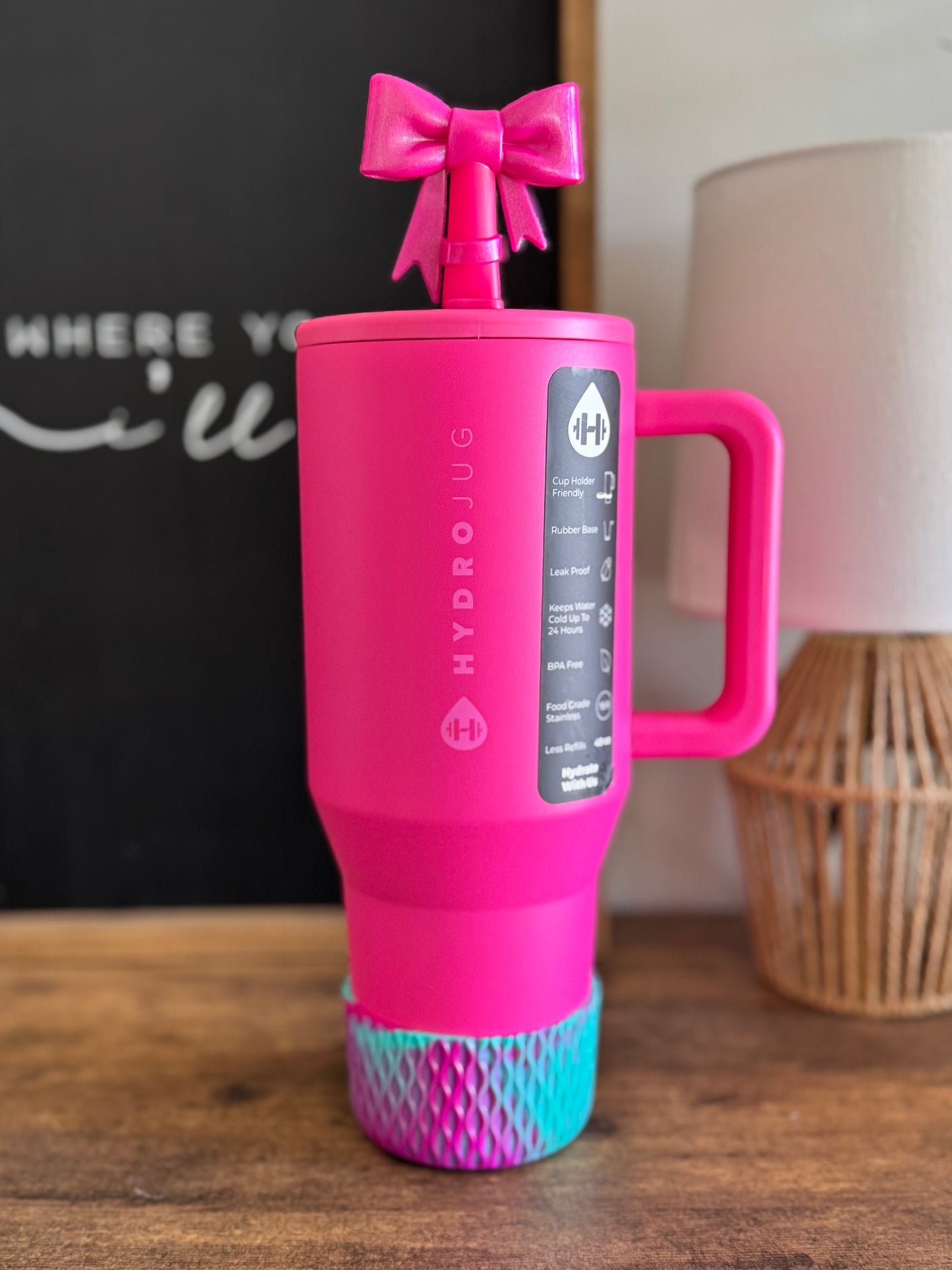 Pink Passion Shimmer | Waves Texture | Silicone Boot