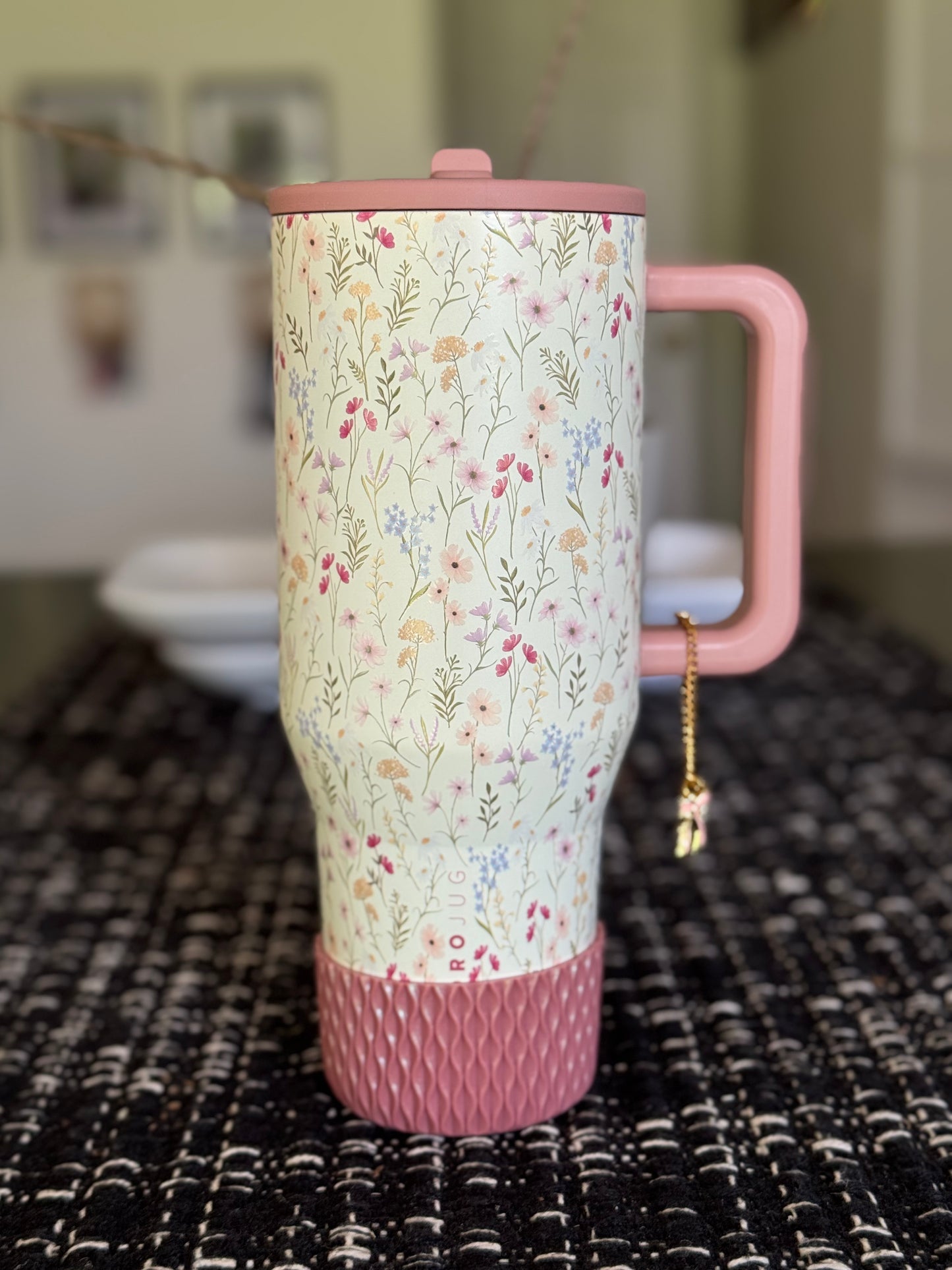 Antique Pink Shimmer | Waves Texture | Silicone Boot