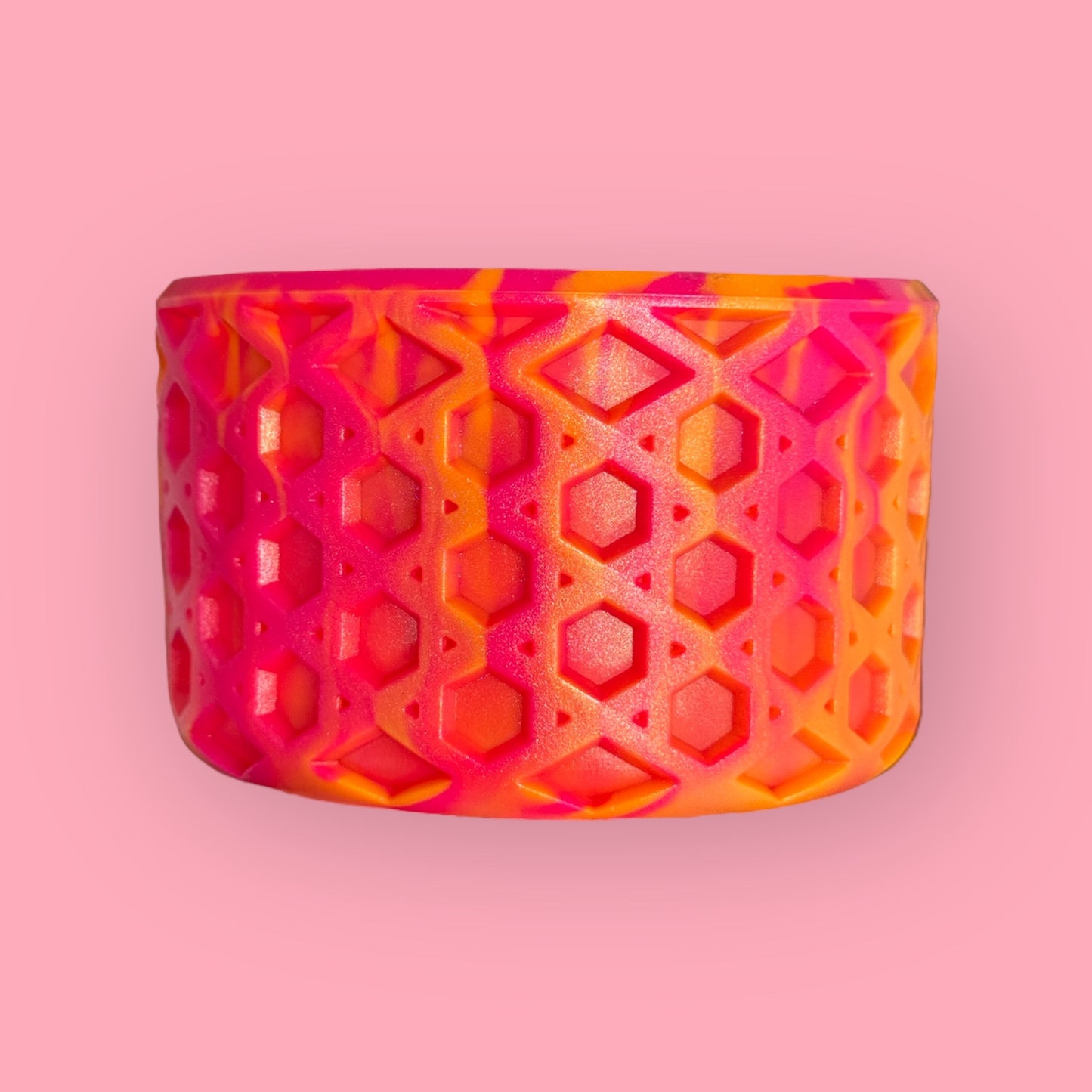 Pink & Orange Moolah Shimmer | Waffle | Silicone Boot