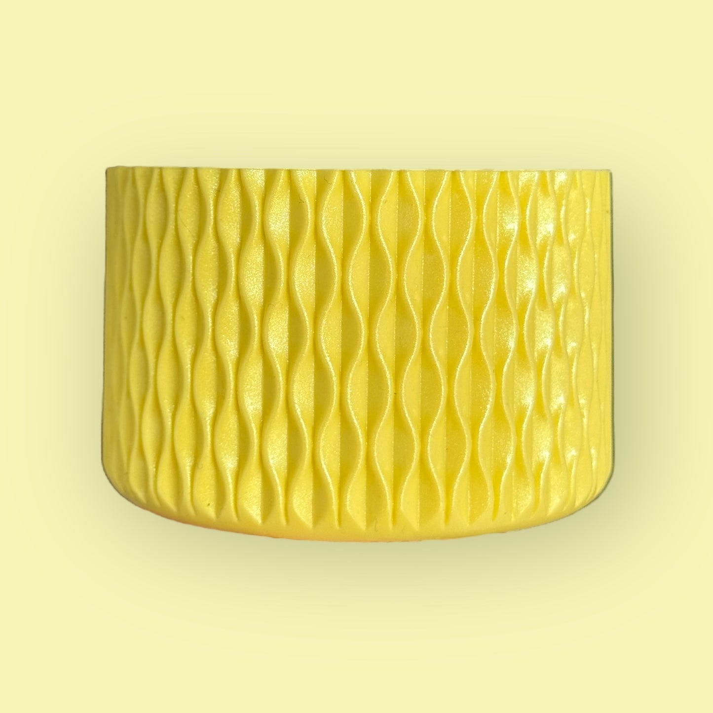 Pomelo Yellow Shimmer | Waves Texture | Silicone Boot