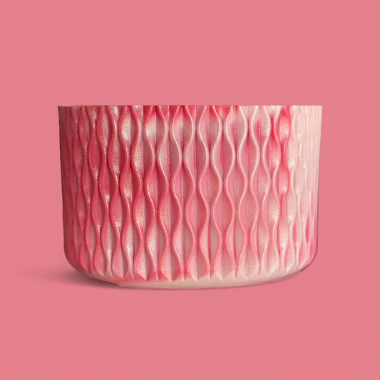 Salmon Glow Shimmer | Waves Texture | Silicone Boot