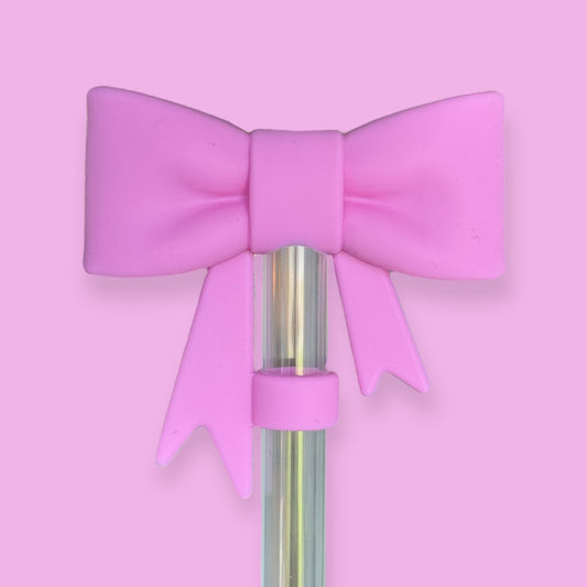 Bubblegum | Bow | Straw Topper 10mm