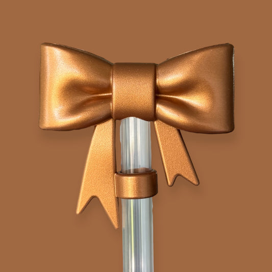 Magnolia | Bow | Straw Topper 10mm