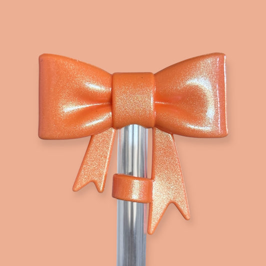 Citrus Shimmer | Bow | Straw Topper 10mm