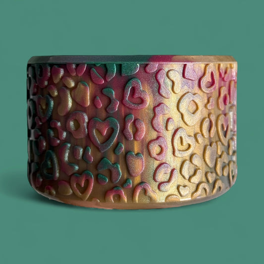 Evergreen Wine Shimmer | Leopard Love Texture