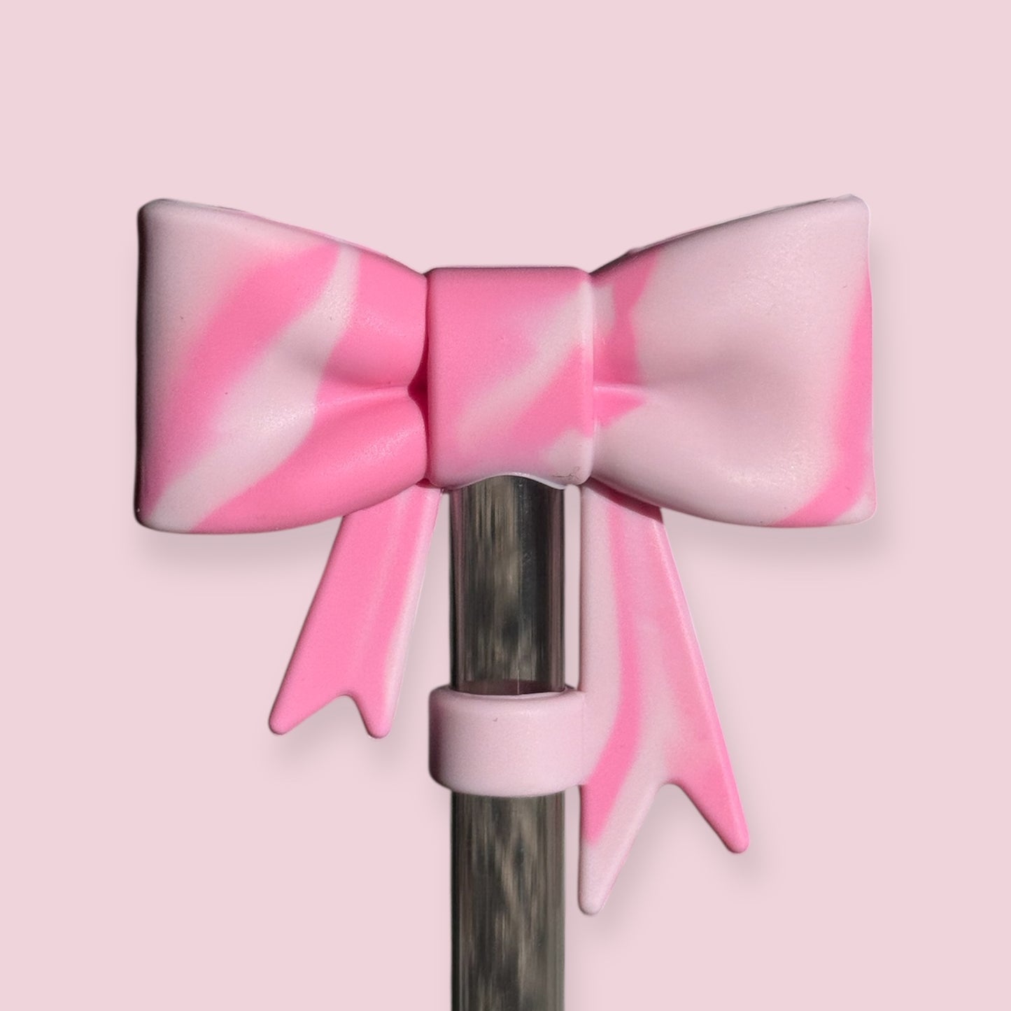 Pink Cloud | Bow | Straw Topper 10mm