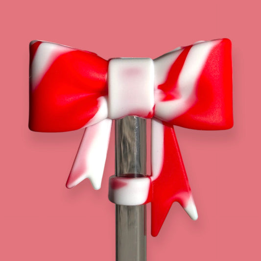 Cherry Vanilla | Bow | Straw Topper 10mm