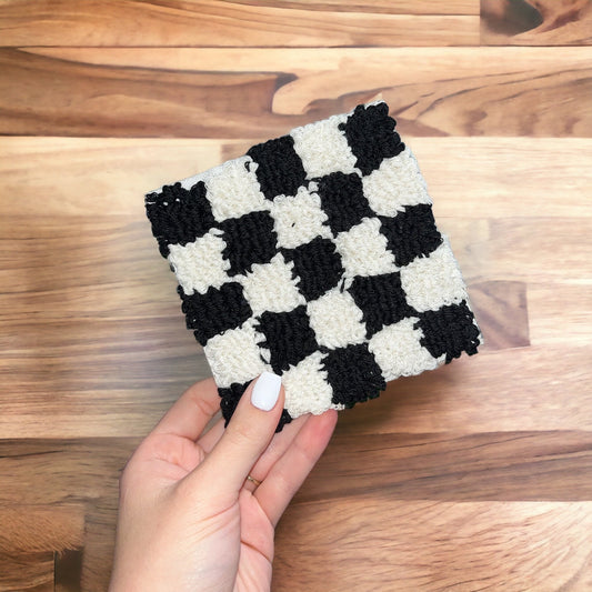 Checkers Cup Coaster/Car Coaster