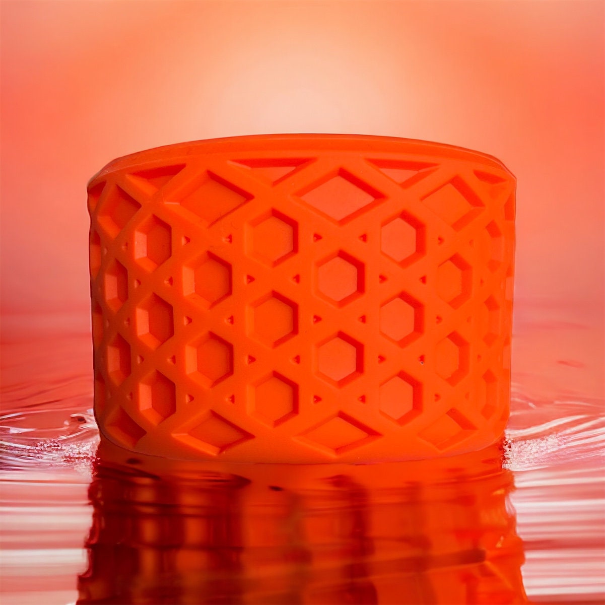 Orange Mango Waffle Silicone Boot Stanley/Simple Modern/Brumate/Hydrojug