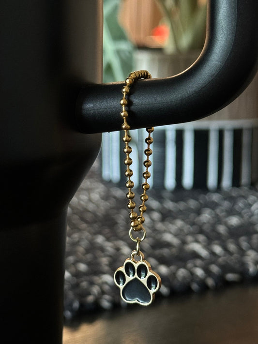 Black & Gold Paw | Charm