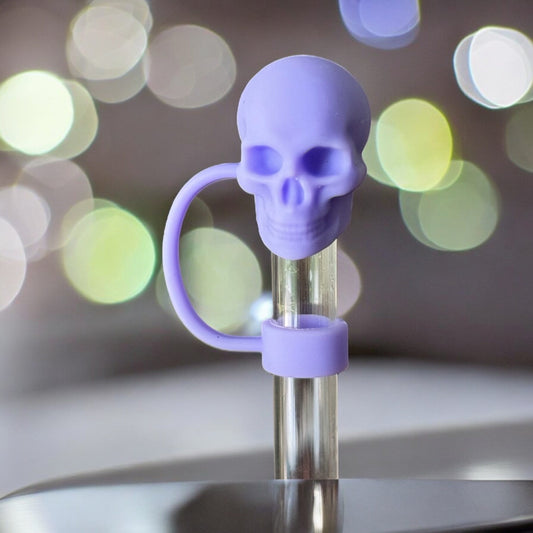 Purple Skull | Straw Topper 10mm