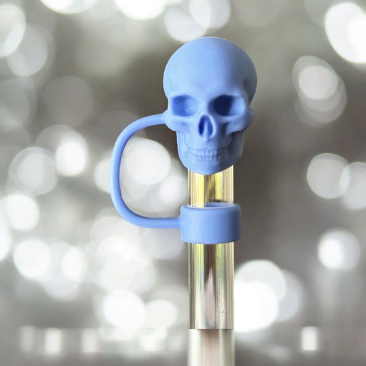 Blue Skull | Straw Topper 10mm