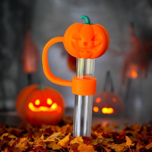 Halloween Pumpkin | Straw Topper 10mm