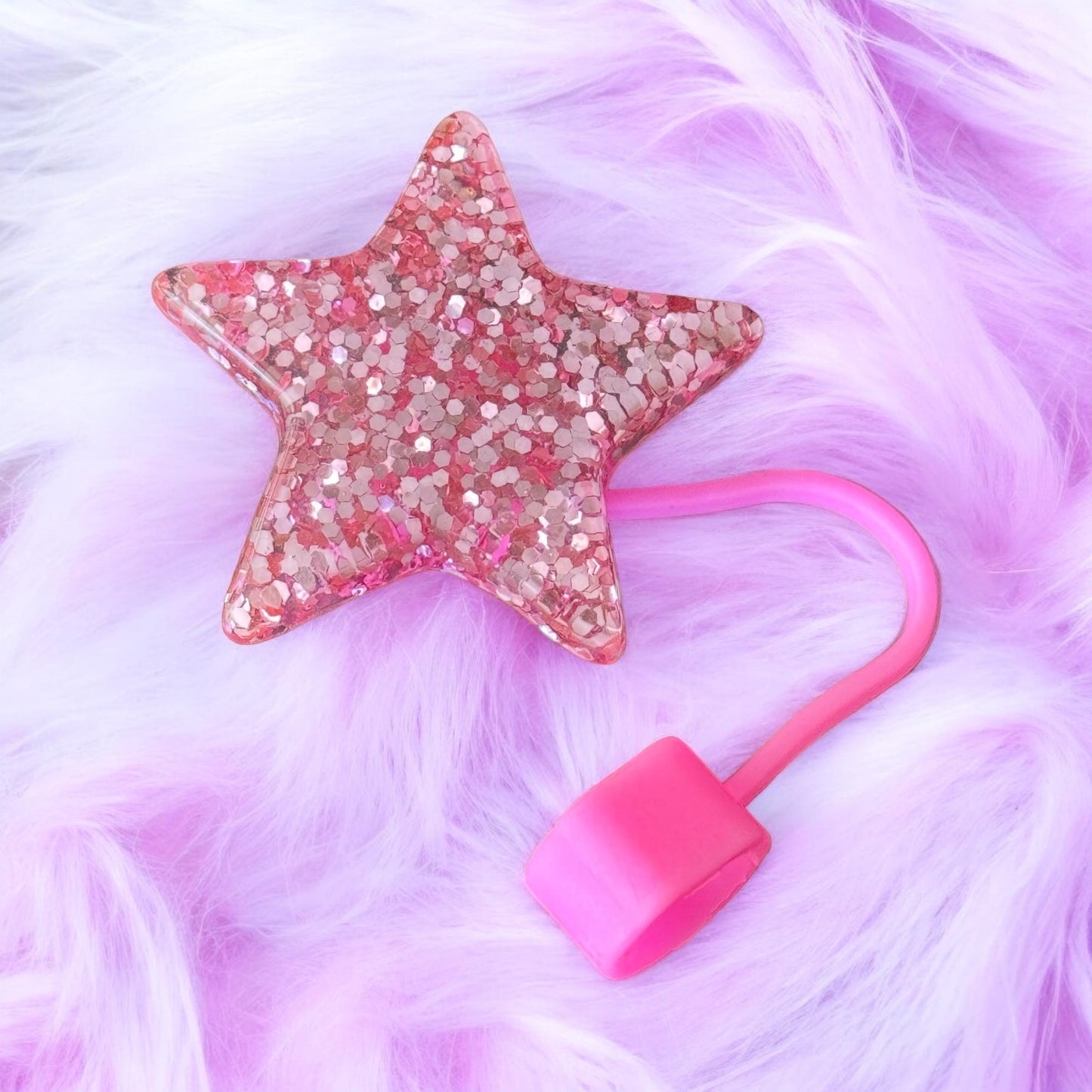 Pink Star | Straw Topper 10mm