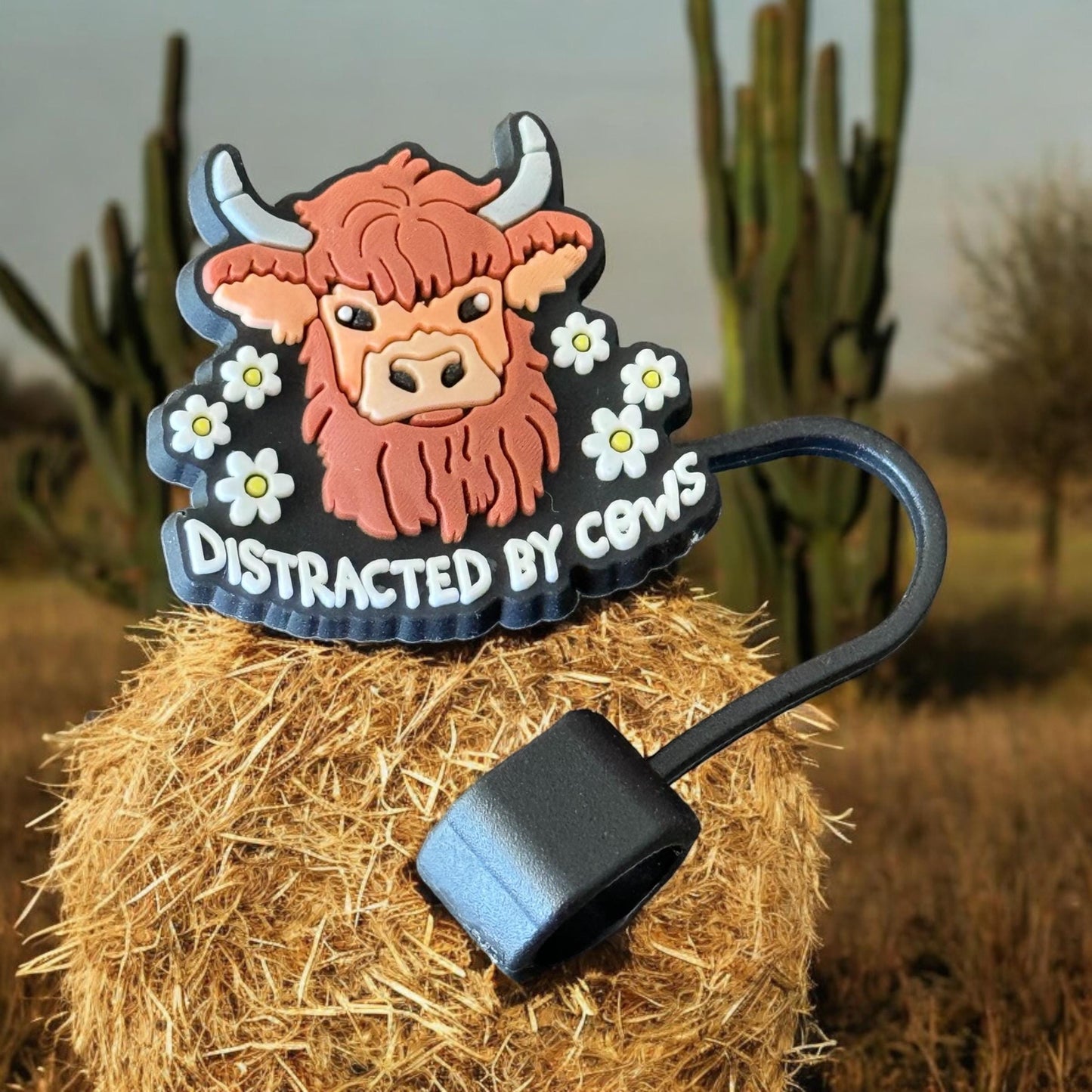 Distracted by Cows | Straw Topper 10mm