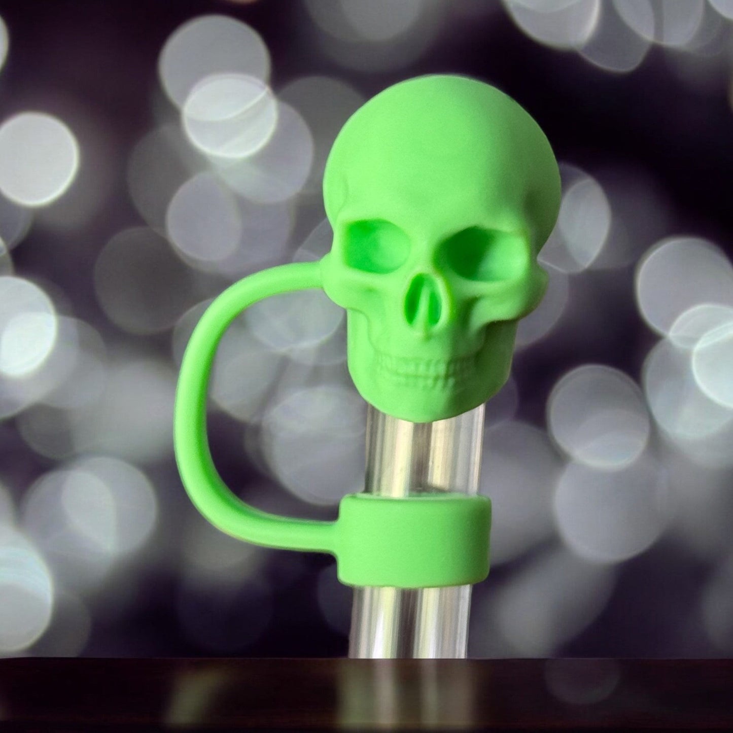 Green Skull | Straw Topper 10mm