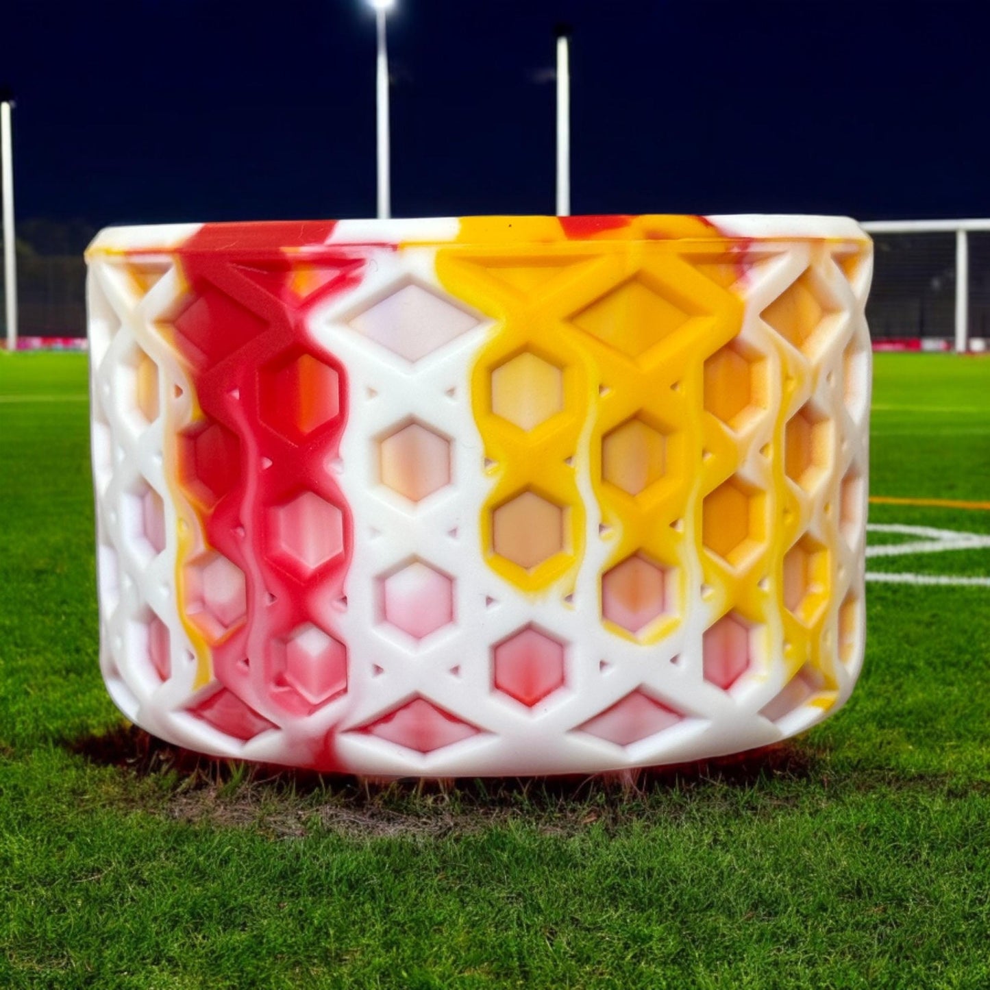 Red, Yellow, & White Season | Waffle | Silicone Boot
