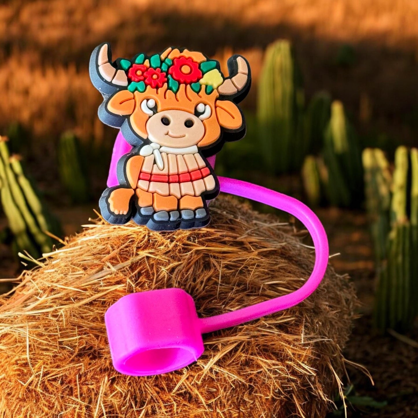 Garden Cow | Straw Topper 10mm