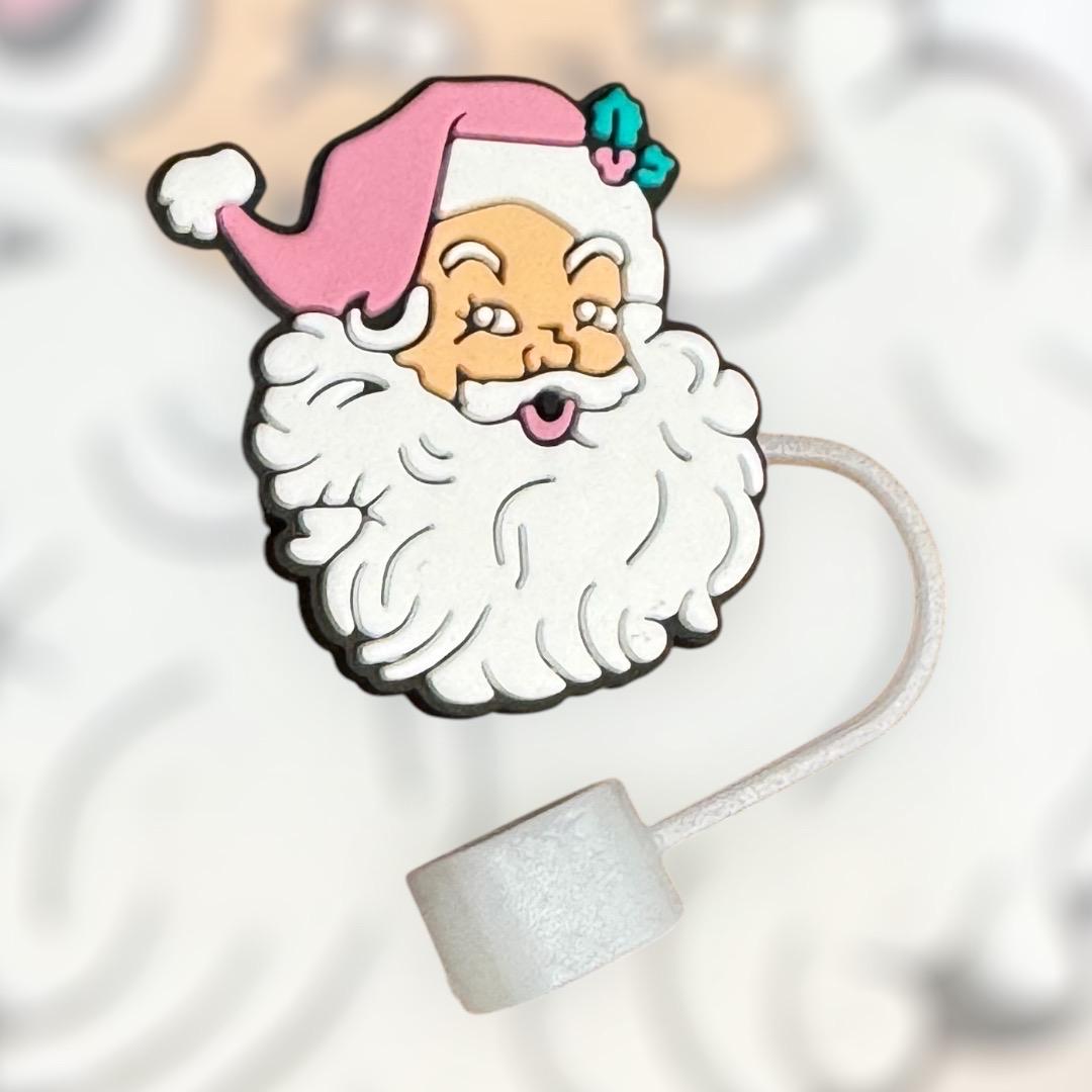 Pink Santa | Straw Topper 10mm