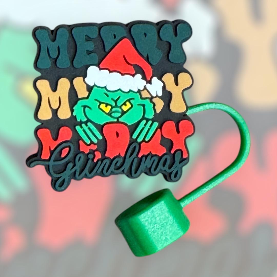 Merry Greenmas | Straw Topper 10mm