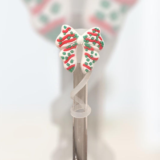 Christmas Cake Bow | Straw Topper 10mm